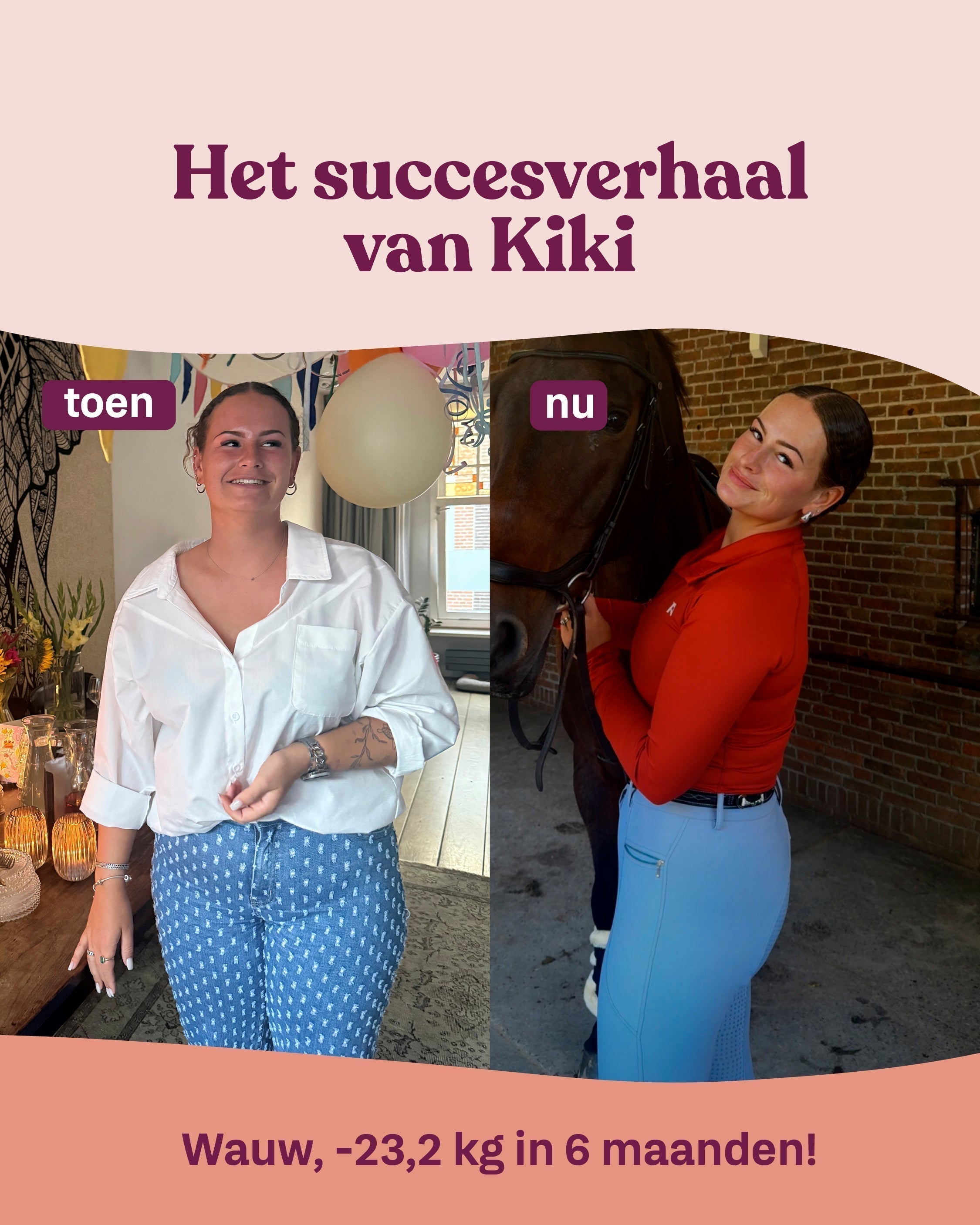 Ik wilde echt elke week vooruitgang zien, ik wilde mijzelf en mijn coach trots maken.