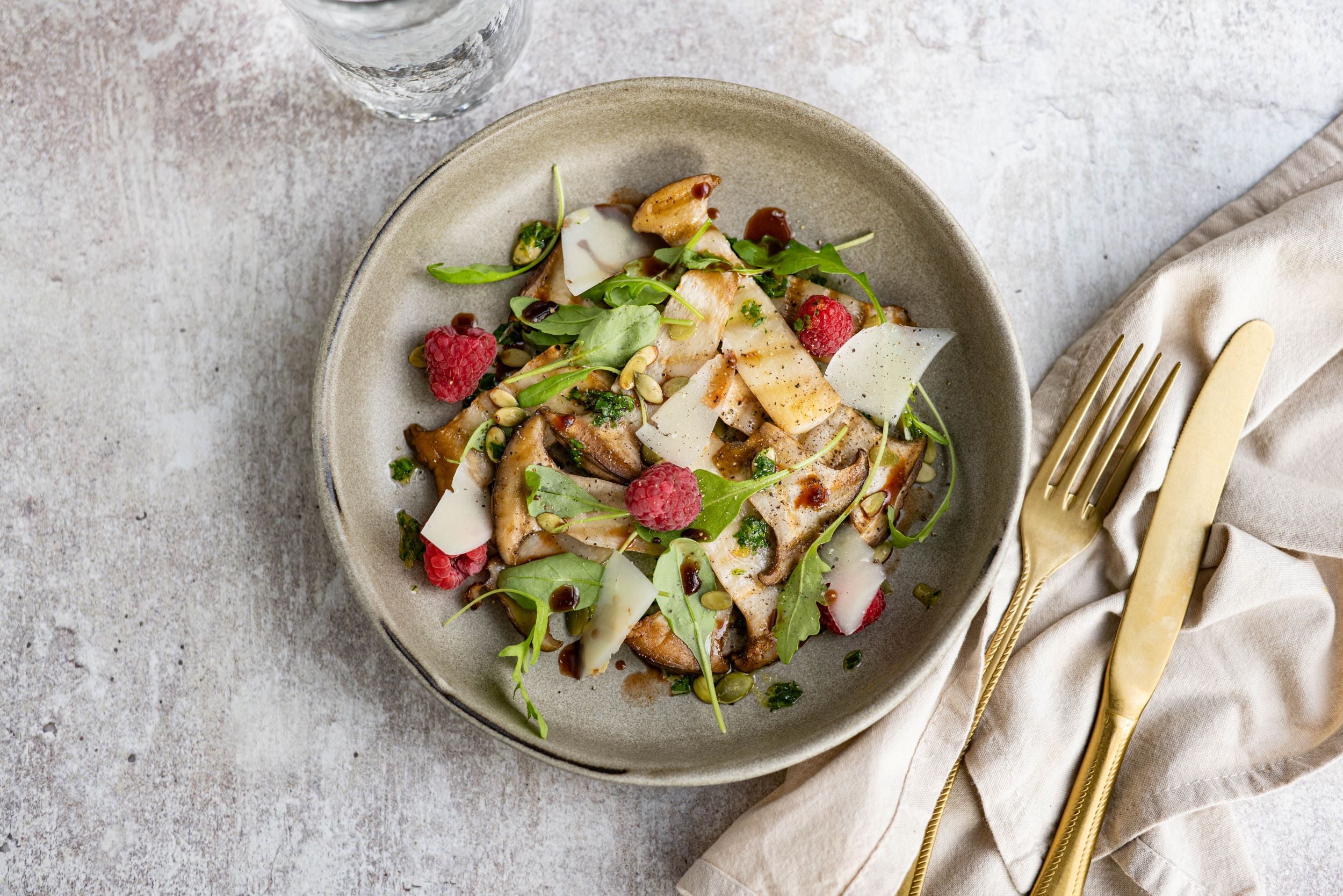 champignons frambozen gerecht