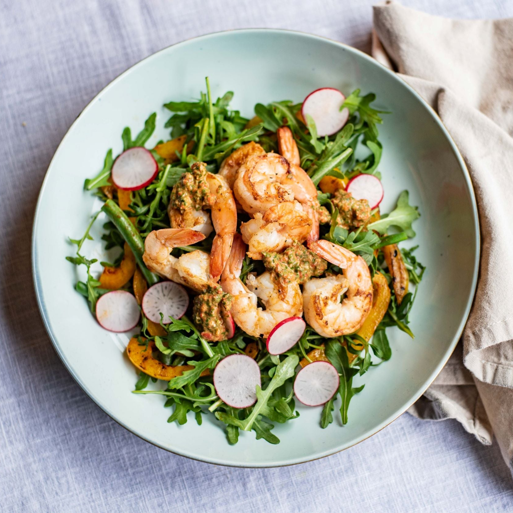 NewFysic recept garnalen met radijsjes