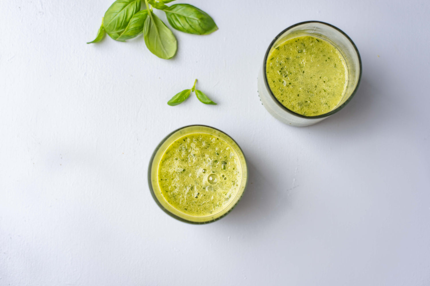 Basilicum-komkommersoep