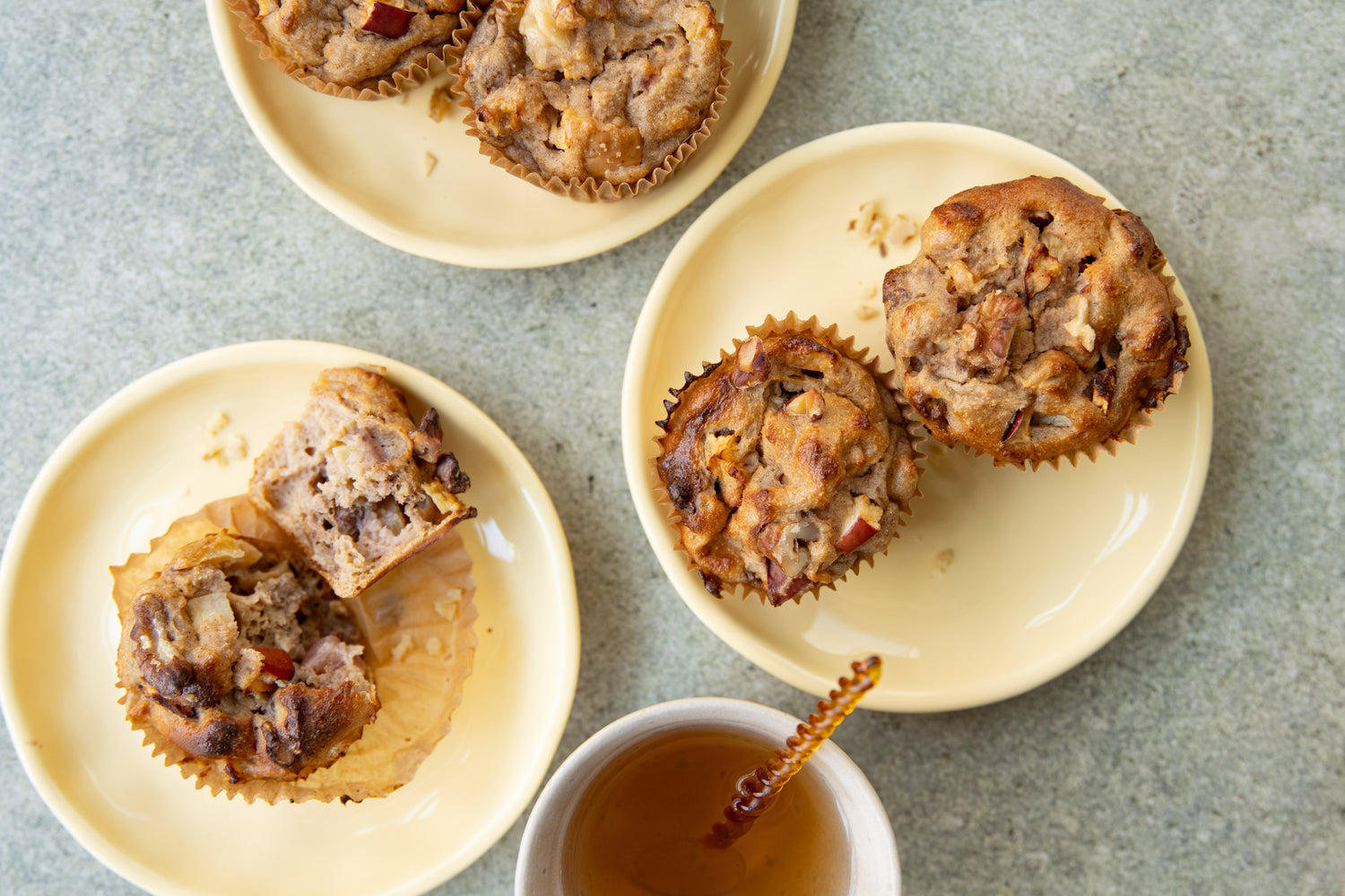 Appel-noten-kwarkmuffins