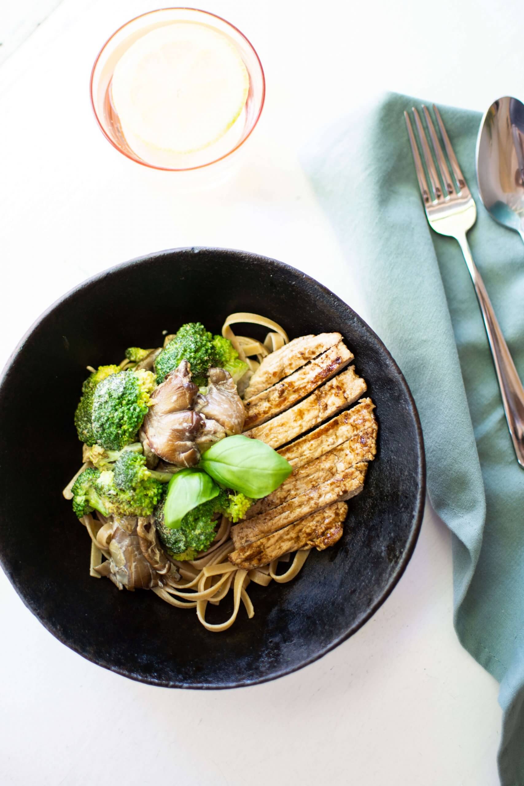 Kalfsreepjes met romige groentesaus