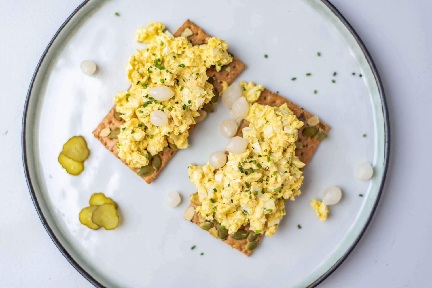 Zelfgemaakte eiersalade