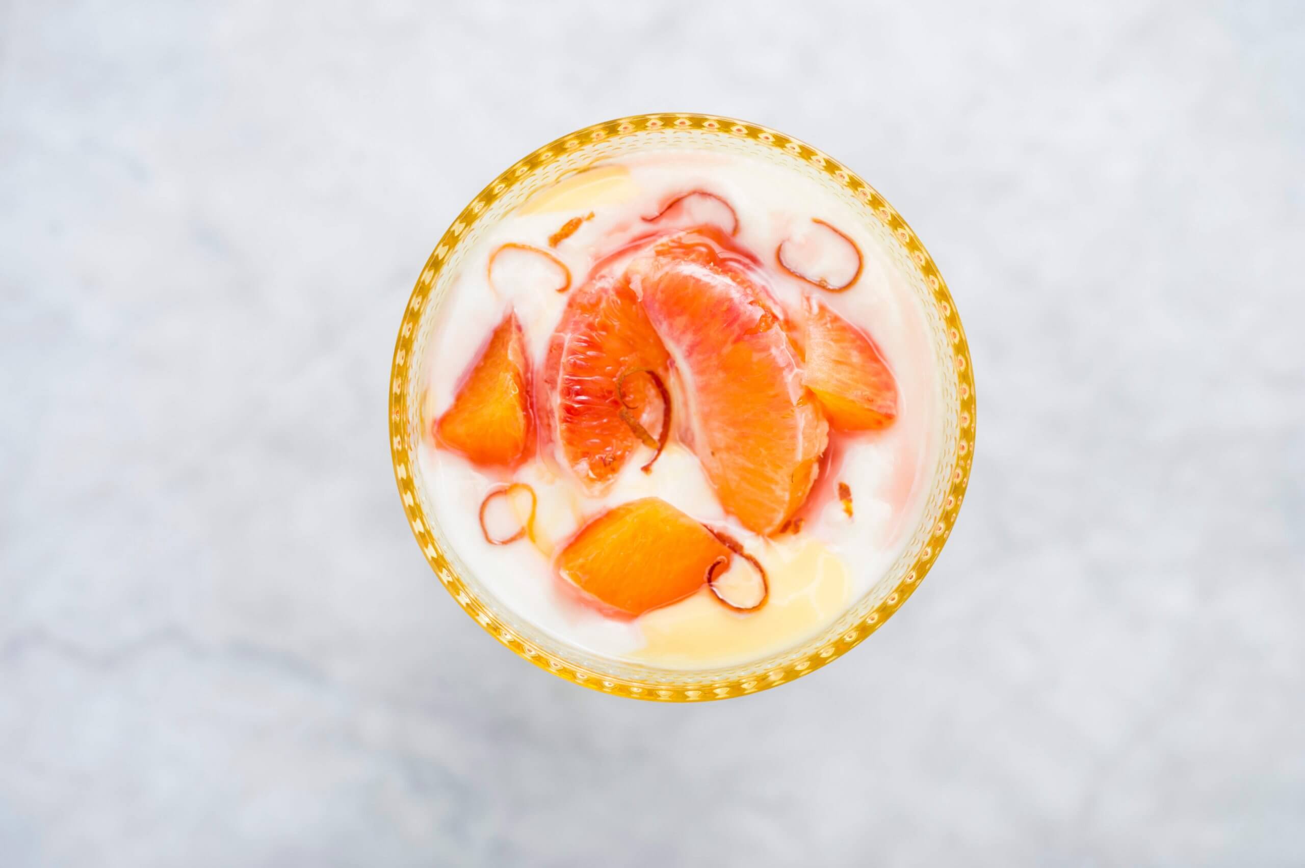 Vlaflip met sinaasappelpartjes