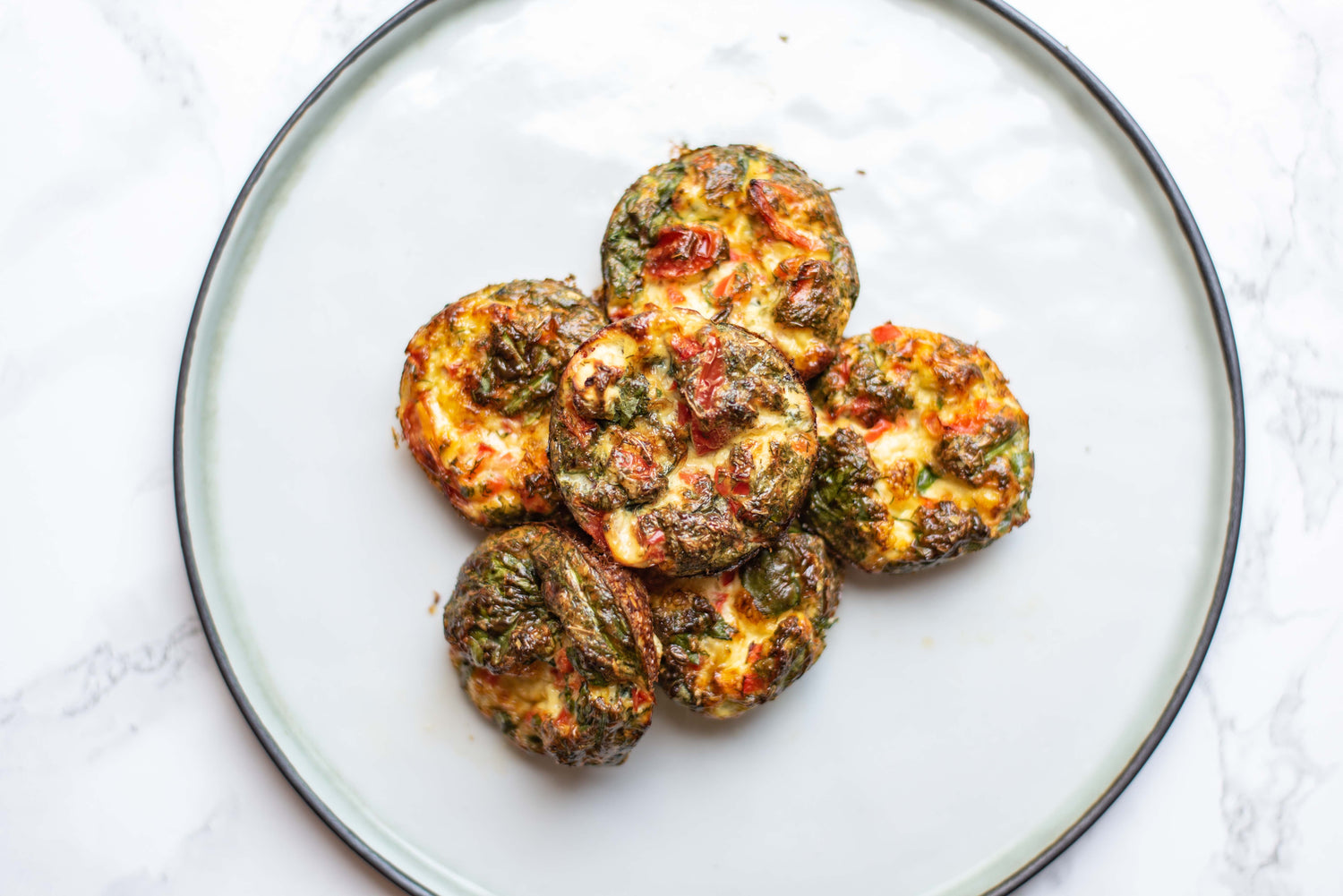 Ei muffins uit de oven