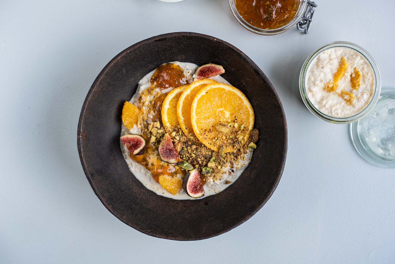 Overnight oats met sinaasappel en abrikoos