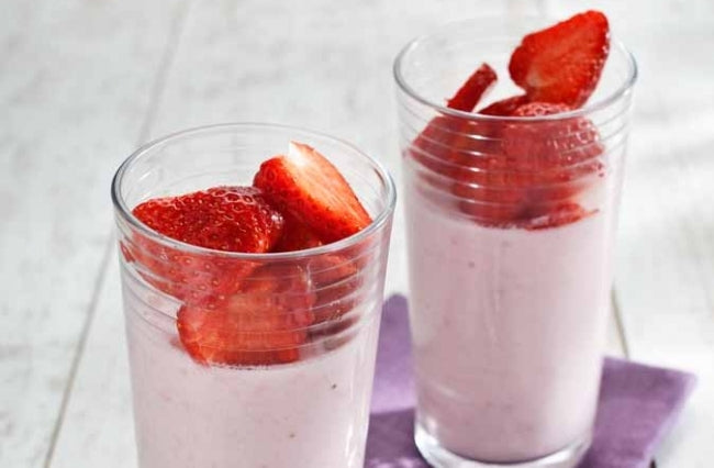 Aardbeienmousse