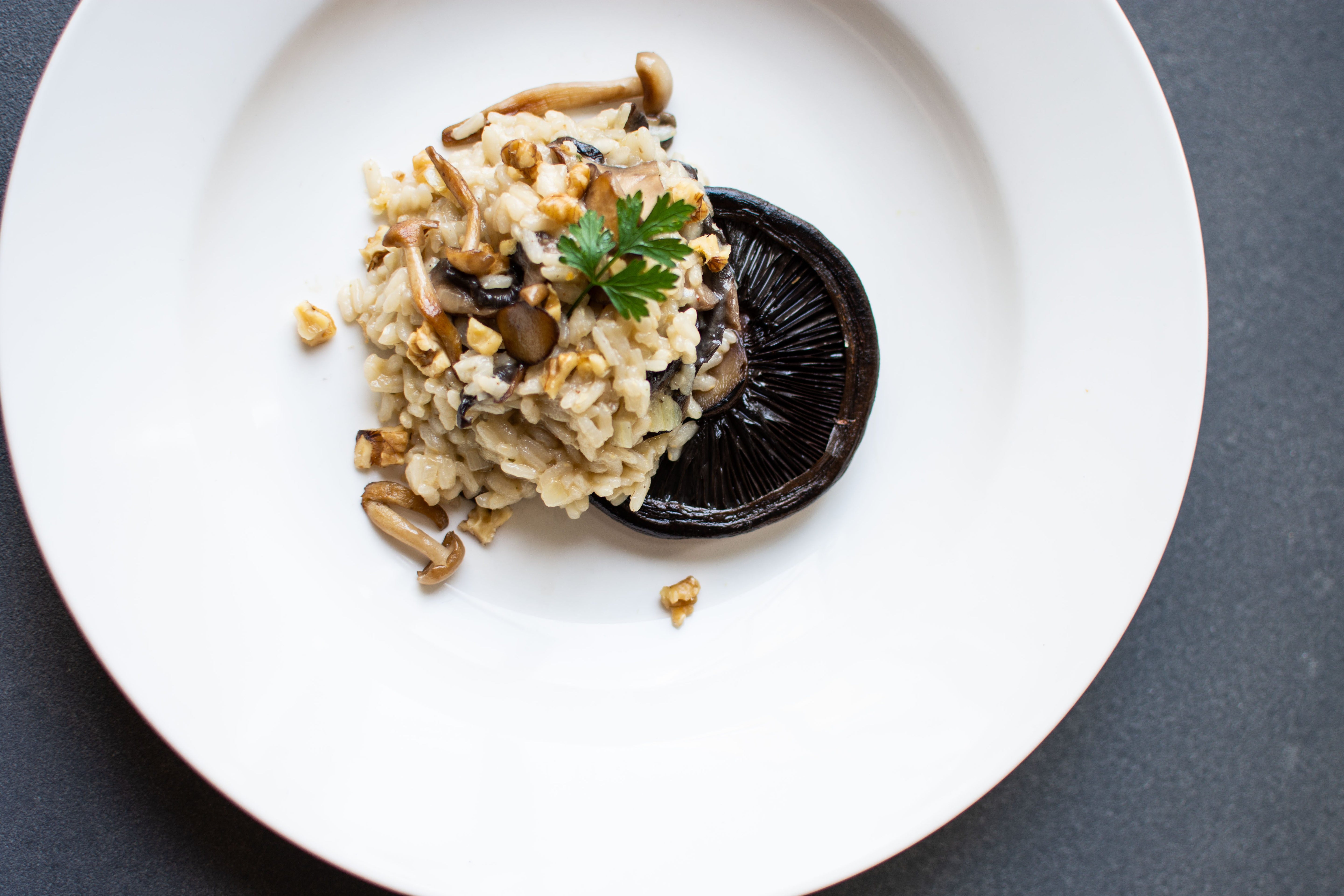 Paddenstoelen risotto met portobello