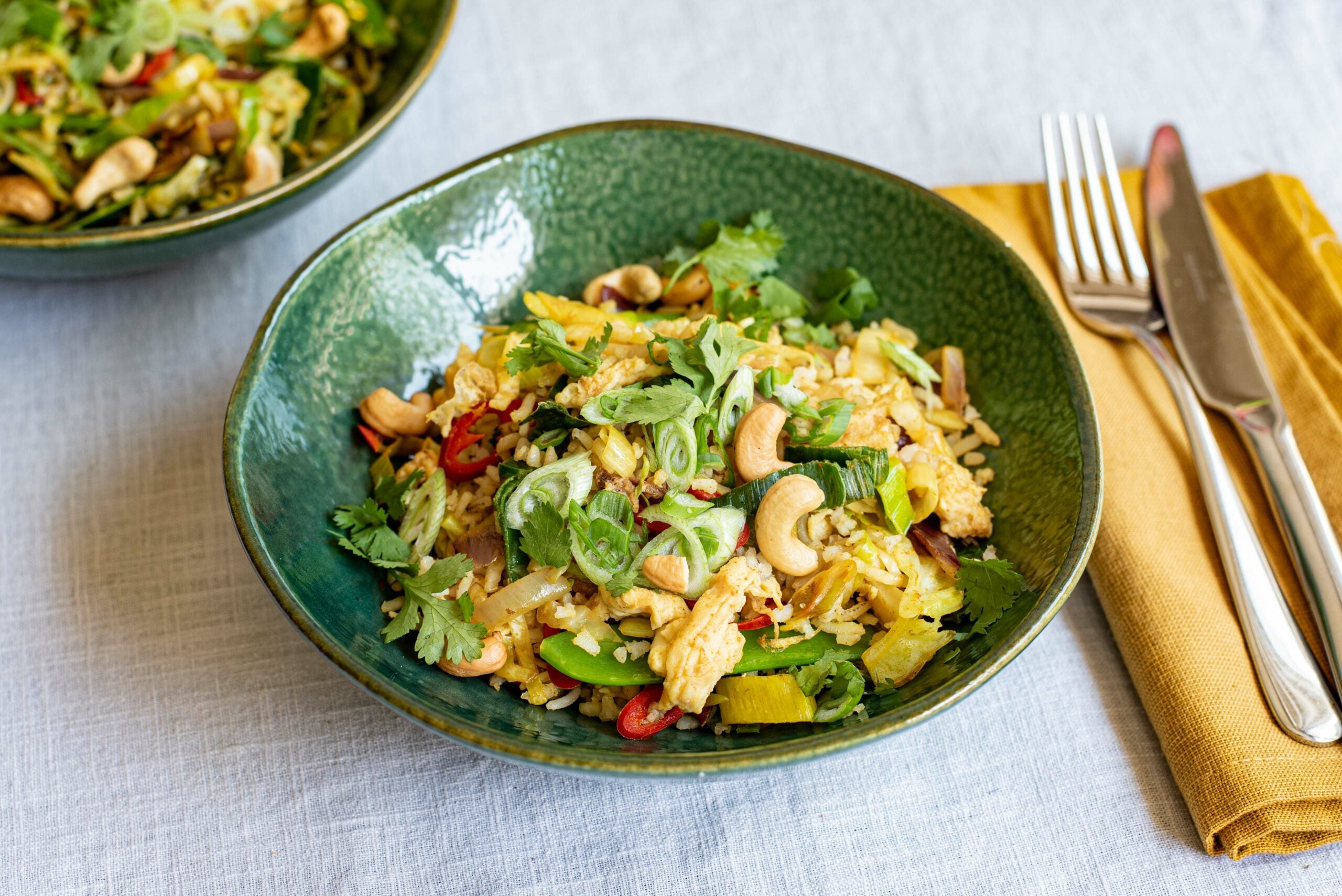 Geroerbakte Thaise curry