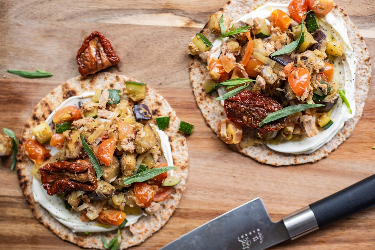 Mediterrane tonijnwrap