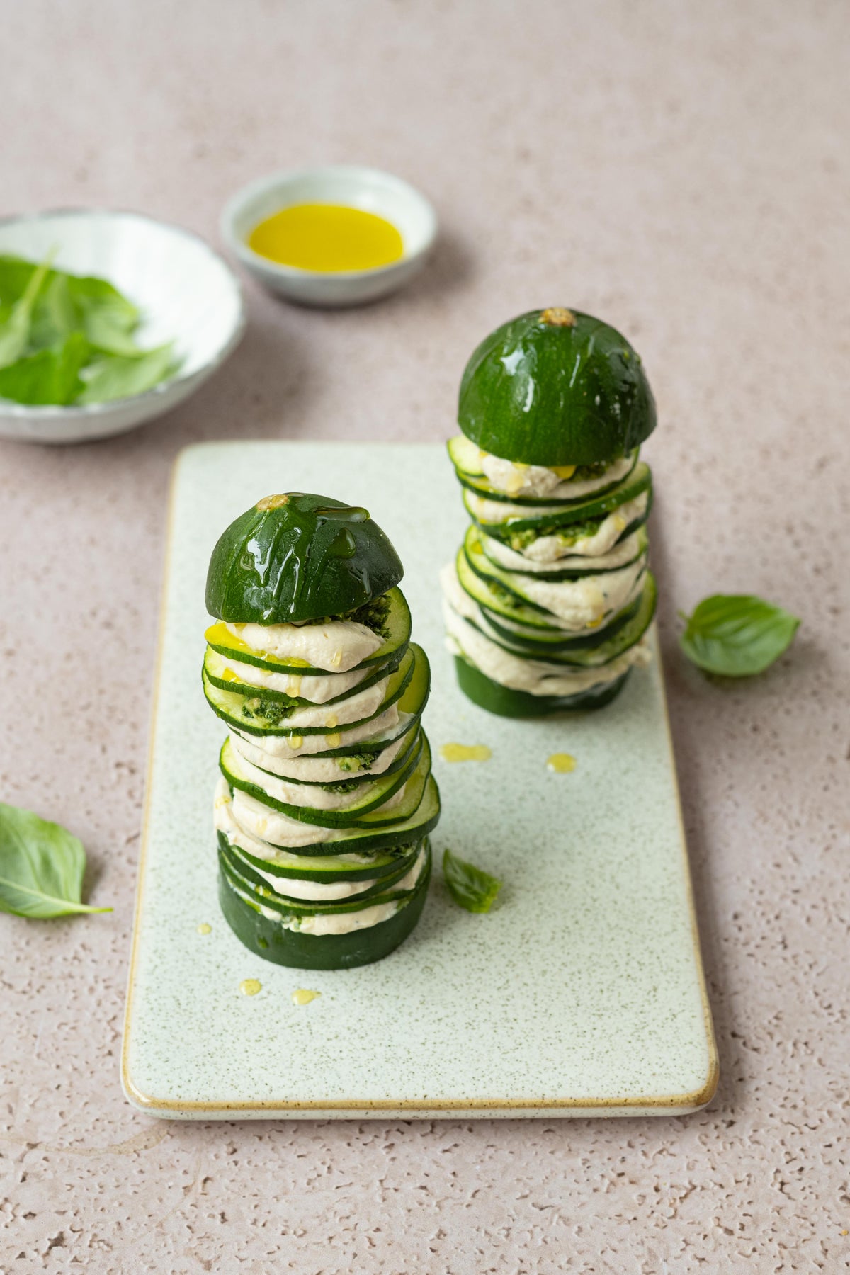Millefeuille van courgette